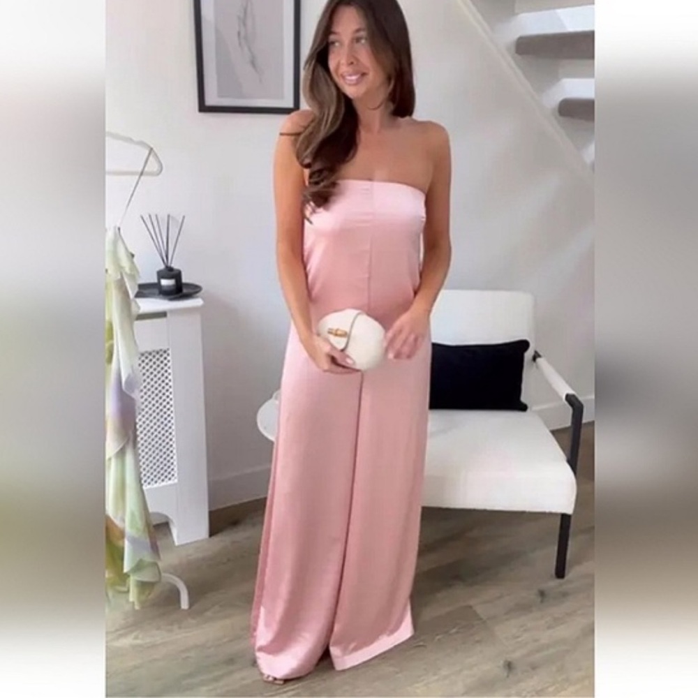Zara satin jumpsuit